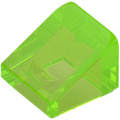 LEGO Verde brillante trasparente Pendenza 1 x 1 (31°) (50746 / 54200)