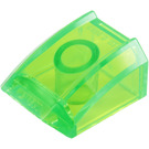 LEGO Transparent Bright Green Slope 1 x 2 x 2 Curved (28659 / 30602)