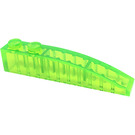 LEGO Transparent Bright Green Slope 1 x 6 Curved (41762 / 42022)