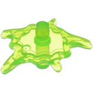 LEGO Transparent Bright Green Small Power Burst Shield