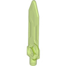 LEGO Transparent Bright Green Sword Blade with Bar (23860)