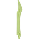 LEGO Transparent Bright Green Sword with Curved Tip and Axle (11305)