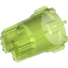 LEGO Transparent Bright Green Tube Ø32 with Cross Hole (87826)