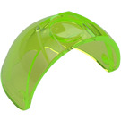 LEGO Transparent Bright Green Visor Large with Trapezoid (49480 / 89159)