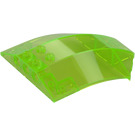 LEGO Transparent Bright Green Windscreen 6 x 8 x 2 Curved (40995 / 41751)