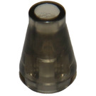 LEGO Transparent Brown Black Cone 1 x 1 without Top Groove (4589 / 6188)