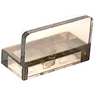 LEGO Transparentes Braunschwarz Paneel 1 x 2 x 1 mit abgerundeten Ecken (4865 / 26169)