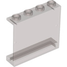 LEGO Transparentes Braunschwarz Paneel 1 x 4 x 3 ohne seitliche Stützen, hohle Noppen (4215 / 30007)