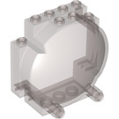LEGO Transparentes Braunschwarz Windschutzscheibe 3 x 6 x 5 Überdachung (30366 / 42018)