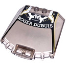 LEGO Transparent Brown Black Windscreen 6 x 6 x 1.3 Curved with Roger Dubuis (65632 / 66742)