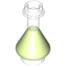 LEGO Transparent konisch Flask mit Limette Fluid (2608 / 93549)