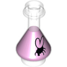 LEGO Transparent Conical Flask with Magenta Fluid and Fly (2608 / 22374)