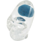 LEGO Transparent Crystal Skull Head with Blue Brain (63859)