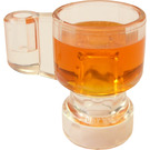 LEGO Transparent Cup with Transparent Orange Drink (68495)