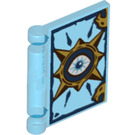 LEGO Bleu foncé transparent Book Cover avec Nexo Knights Book Of Fear (24093 / 25293)