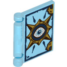 LEGO Transparent Mörkblå Bokomslag med Nexo Knights Book av Fear (24093 / 25293)