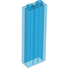 LEGO Transparent Dark Blue Brick 1 x 2 x 5 with Stud Holder (35274)