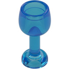 LEGO Bleu Foncé Transparent Incurvé Verre avec Stem (33061)