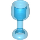 LEGO Transparentes Dunkelblau Gebogen Glas mit Stem (33061)