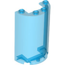 LEGO Transparant Donkerblauw Cilinder 2 x 4 x 5 Halve (35313 / 85941)