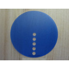 LEGO Transparent Dark Blue Design and Technology Panel, Large Circle