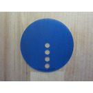 LEGO Transparent Dark Blue Design and Technology Panel,  Small Circle