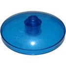 LEGO Transparent Dark Blue Dish 4 x 4 (Solid Stud) (3960 / 30065)