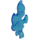 LEGO Blu scuro trasparente Fiamma con Clip (80519)