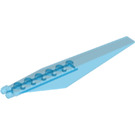 LEGO Transparant Donkerblauw Scharnier Plaat 1 x 12 met Angled Sides en Tapered Ends (53031 / 57906)