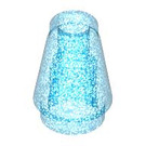 LEGO Opale Bleu Foncé Transparente Cône 1 x 1 avec une rainure sur le dessus (28701 / 59900)