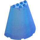 LEGO Transparent Dark Blue Opal Cone 8 x 4 x 6 Half (47543 / 48310)