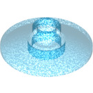 LEGO Transparant Donkerblauw Opaal Dish 2 x 2 (4740 / 30063)