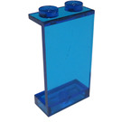 LEGO Blu scuro trasparente Pannello 1 x 2 x 3 senza supporti laterali, bottoncini pieni (2362 / 30009)