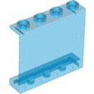 LEGO Transparent Dark Blue Panel 1 x 4 x 3 without Side Supports, Hollow Studs (4215 / 30007)