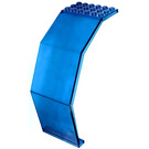 LEGO Transparant Donkerblauw Paneel 10 x 6 x 11 Angled (2408)