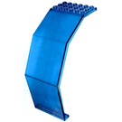 LEGO Transparant donkerblauw Paneel 10 x 6 x 11 Hoekig (2408 / 30097)