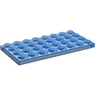 LEGO Transparant Donkerblauw Plaat 4 x 8 (3035)