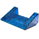 LEGO Bleu Foncé Transparent Pente 5 x 6 x 2 (33°) Inversé (4228)