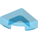 LEGO Transparent Dark Blue Tile 1 x 1 Quarter Circle (25269 / 84411)