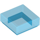 LEGO Transparent Dark Blue Tile 1 x 1 with Groove (30039)
