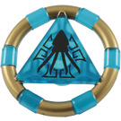 LEGO Transparant Donkerblauw Treasure Ring (87748 / 89161)