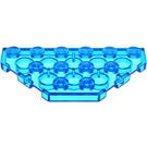 LEGO Transparent Dark Blue Wedge Plate 3 x 6 with 45º Corners (2419 / 43127)