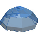 LEGO Transparent Dark Blue Windscreen 10 x 10 x 4 Octagonal Canopy (2598 / 83897)