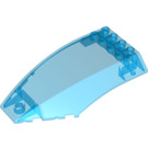 LEGO Transparant Donkerblauw Voorruit 10 x 6 x 2 (35269 / 45705)