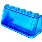 LEGO Transparent Dark Blue Windscreen 2 x 6 x 2 (4176 / 35336)