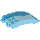 LEGO Bleu foncé transparent Pare-brise 4 x 8 x 2 Incurvé Charnière (46413 / 50339)