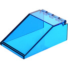 LEGO Transparent Dark Blue Windscreen 6 x 4 x 2 Canopy (4474 / 30066)