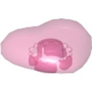 LEGO Transparent Dark Pink 2x2 Small Heart with Clip (45450 / 46277)