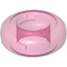 LEGO Gjennomsiktig mørk rosa Bead 10mm (46296)