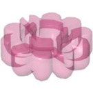 LEGO Transparent Dark Pink Clikits Flower Icon - 10 Petals (45457)